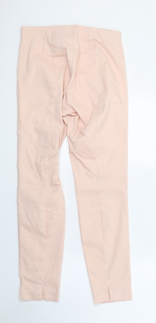 H&M Womens Pink Denim Jegging Trousers Size 12 L26 in