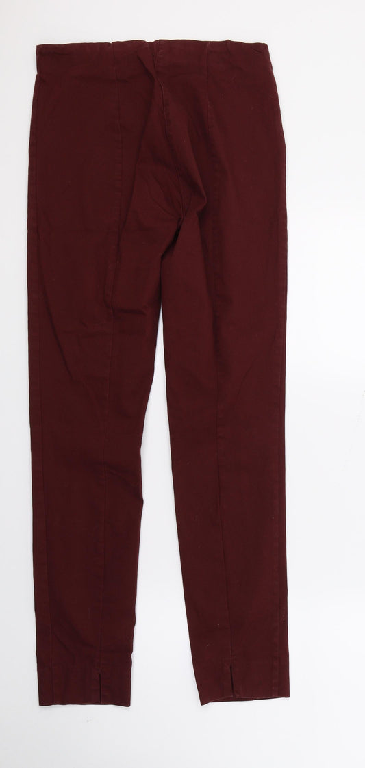 H&M Womens Red Denim Jegging Jeans Size 12 L28 in