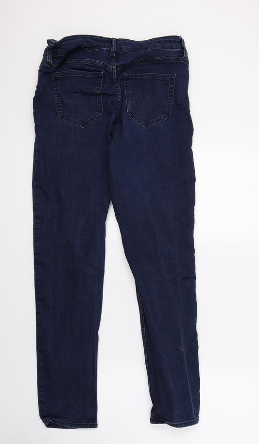 Preworn Womens Blue Denim Skinny Jeans Size 30 in L26 in