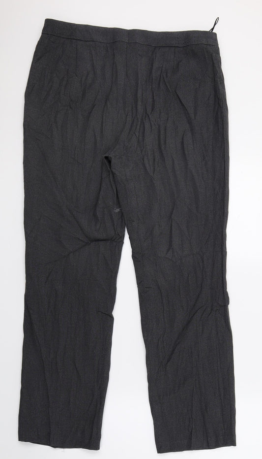 Marks and Spencer Womens Grey Trousers Size 12 L27 in