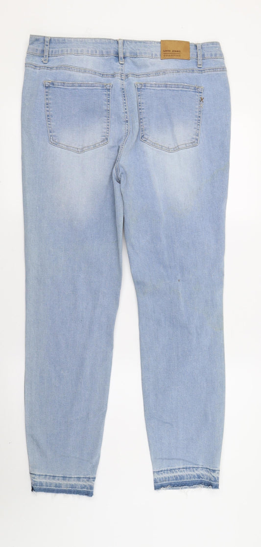 NEXT Womens Blue Denim Skinny Jeans Size 34 in L26 in