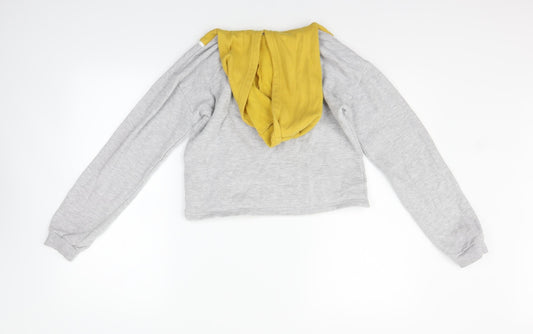 Primark Girls Grey Henley Jumper Size 12-13 Years