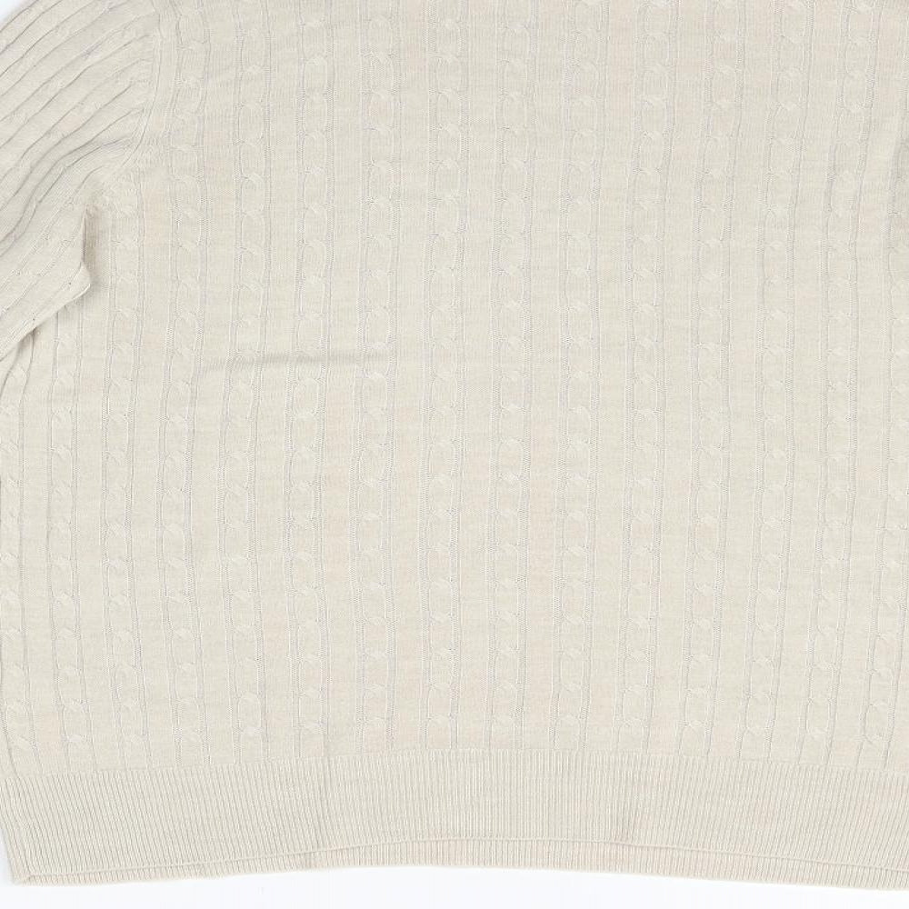 Marks and Spencer Womens Beige Pullover Jumper Size 12