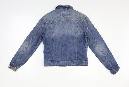 Indigo Womens Blue Jacket Size 8