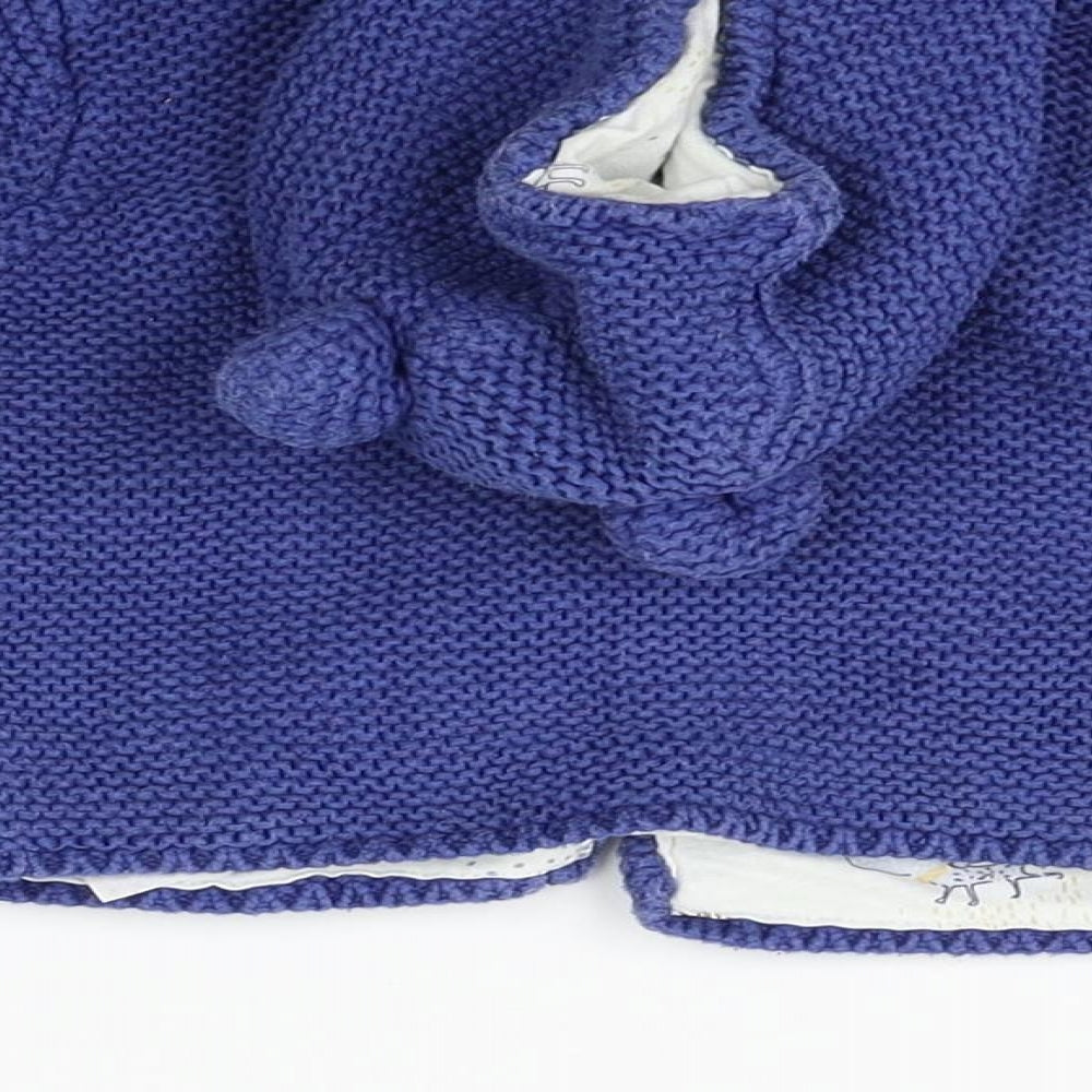 Marks and Spencer Girls Blue Cardigan Jumper Size 6-9 Months