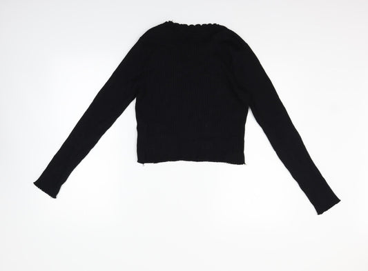 Zara Womens Black Pullover Jumper Size M