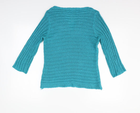 Per Una Womens Blue Pullover Jumper Size M