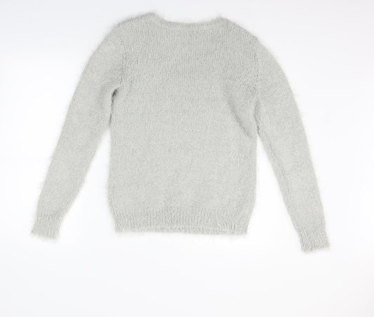 Bonprix Collection Womens Grey Pullover Jumper Size 8