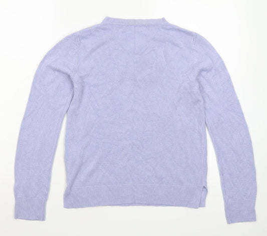 Marks and Spencer Womens Grey Knit Pullover Jumper Size 8