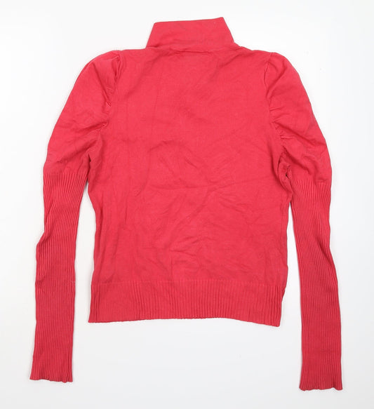 Soaked in Luxury Womens Pink Knit Pullover Jumper Size S