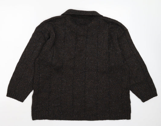 Preworn Womens Grey Knit Pullover Jumper Size M