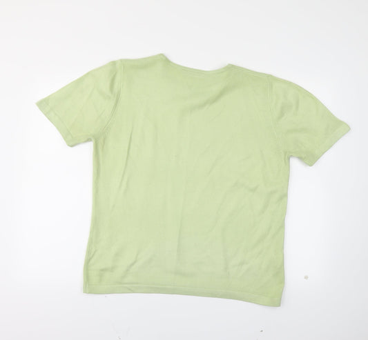 JDV Womens Green Pullover Jumper Size 14