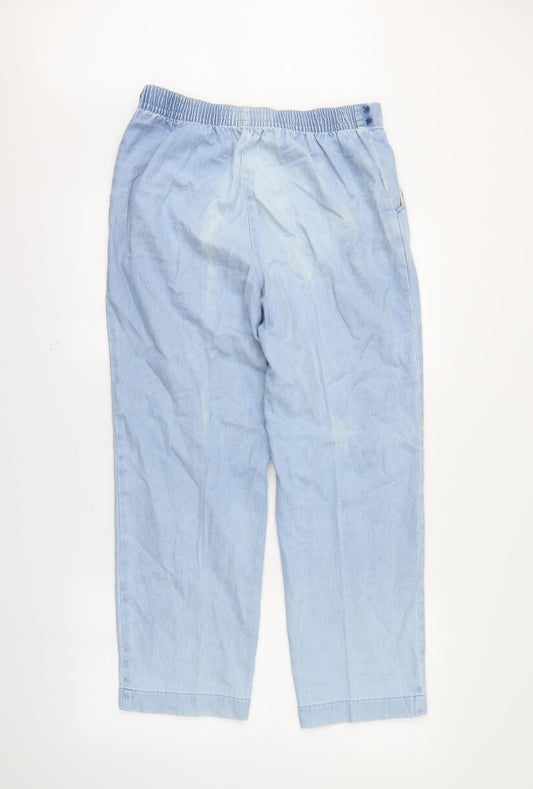 Preworn Womens Blue Mom Jeans Size 30 L25 in