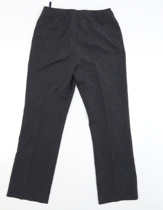 DEBINHAMS Womens Grey Trousers Size 12 L29 in