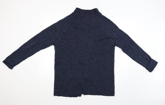 Classic Menswear Mens Blue Full Zip Jumper Size L