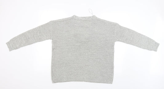 Papaya Womens Grey Pullover Jumper Size L