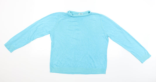 Petite Womens Blue Pullover Jumper Size 20