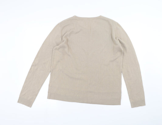 Classic Womens Brown Pullover Jumper Size 14