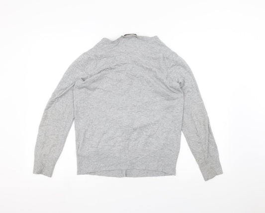 Marks and Spencer Womens Grey Cardigan Jumper Size 10