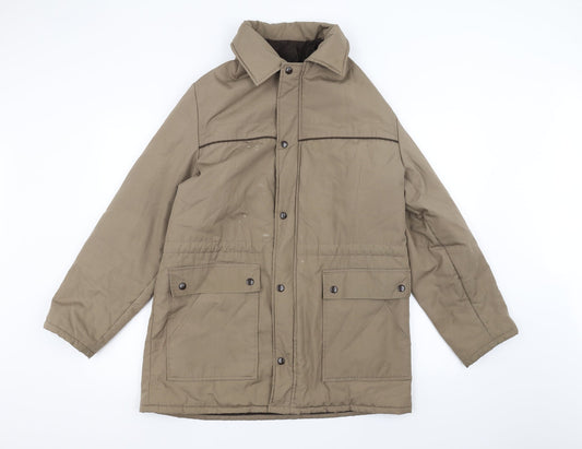 stmichael Mens Brown Pea Coat Coat Size M