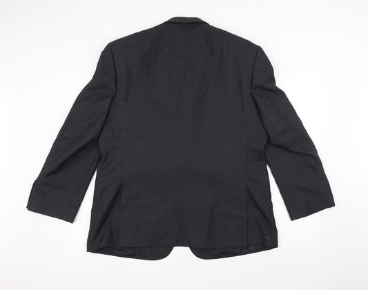 Tom English Mens Black Jacket Suit Jacket Size 36