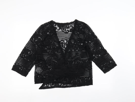 casamia Womens Black Cardigan Jumper Size M