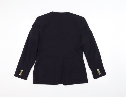 Bianca Womens Blue Jacket Size 6
