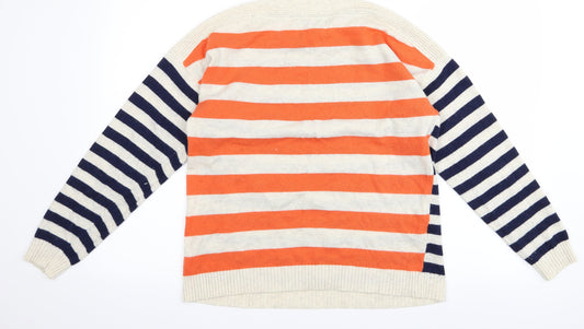Dickens & jones Womens Multicoloured Striped Pullover Jumper Size M - v