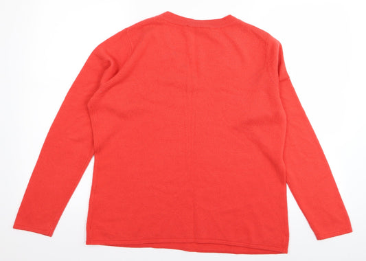 binmarche Womens Red Pullover Jumper Size 16