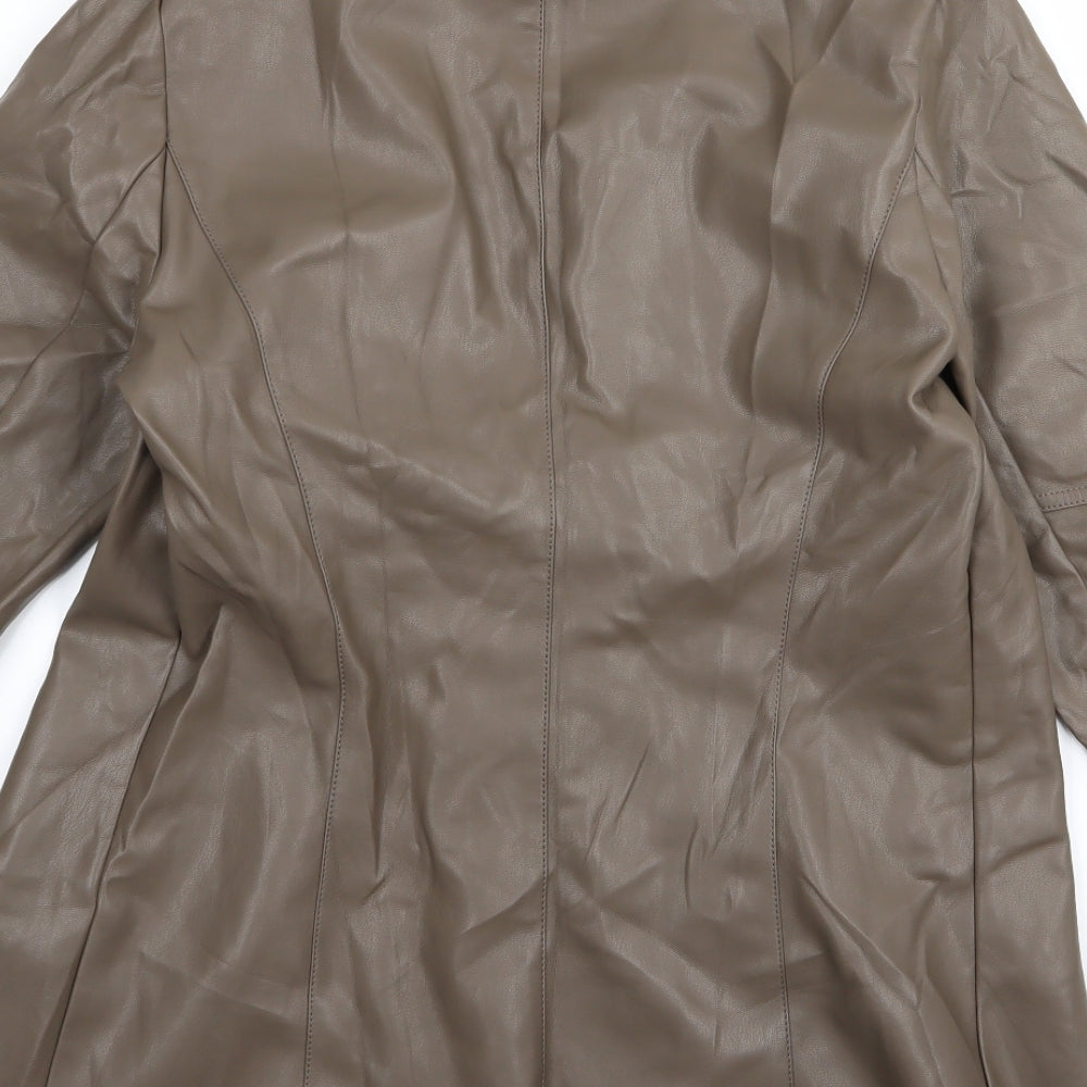 Preworn Womens Brown Jacket Size 14