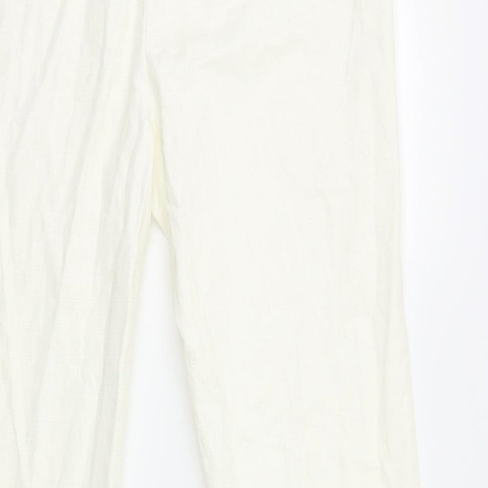 Preworn Womens Ivory Trousers Size 12 L29 in