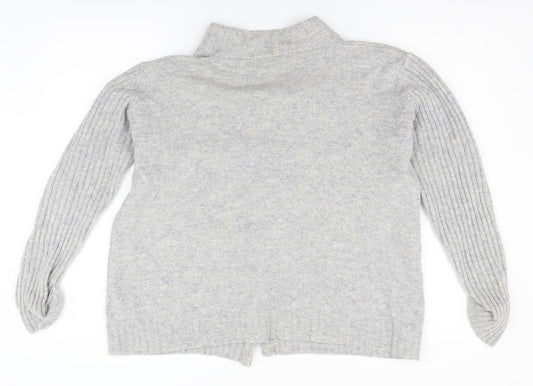 EWM Womens Grey Cardigan Jumper Size XL