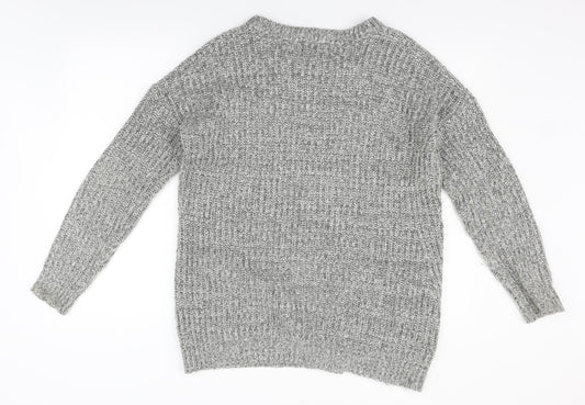 apaya Mens Grey Pullover Jumper Size M - zip detail on side
