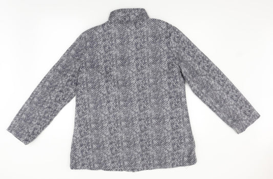 anne de lancay Womens Grey Jacket Size S