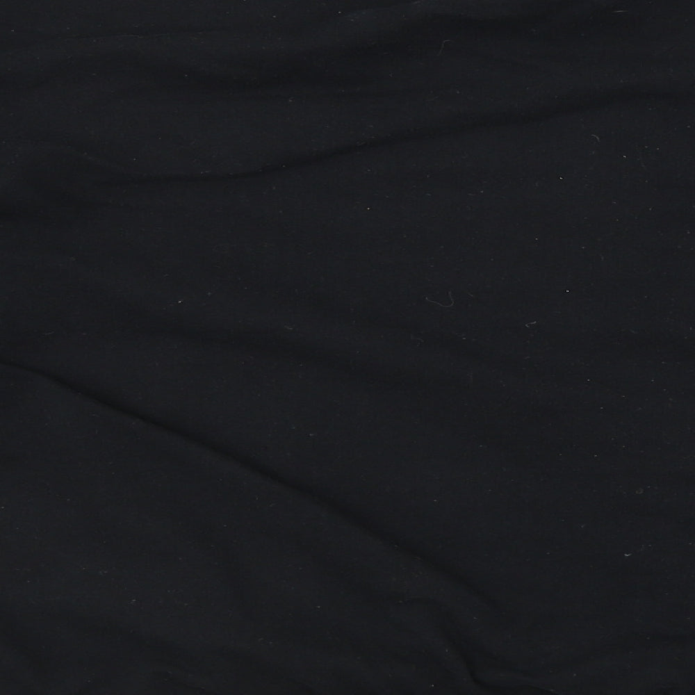 Brand and care label for I SAW IT FIRST women’s black jumper, size XL