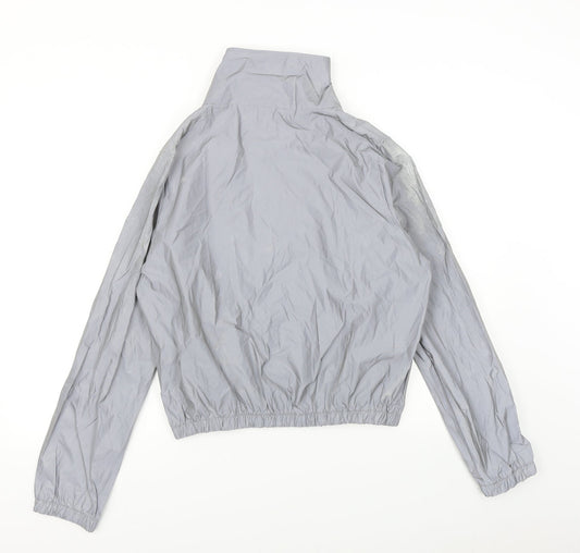 Preworn Womens Silver Rain Coat Jacket Size 2XL