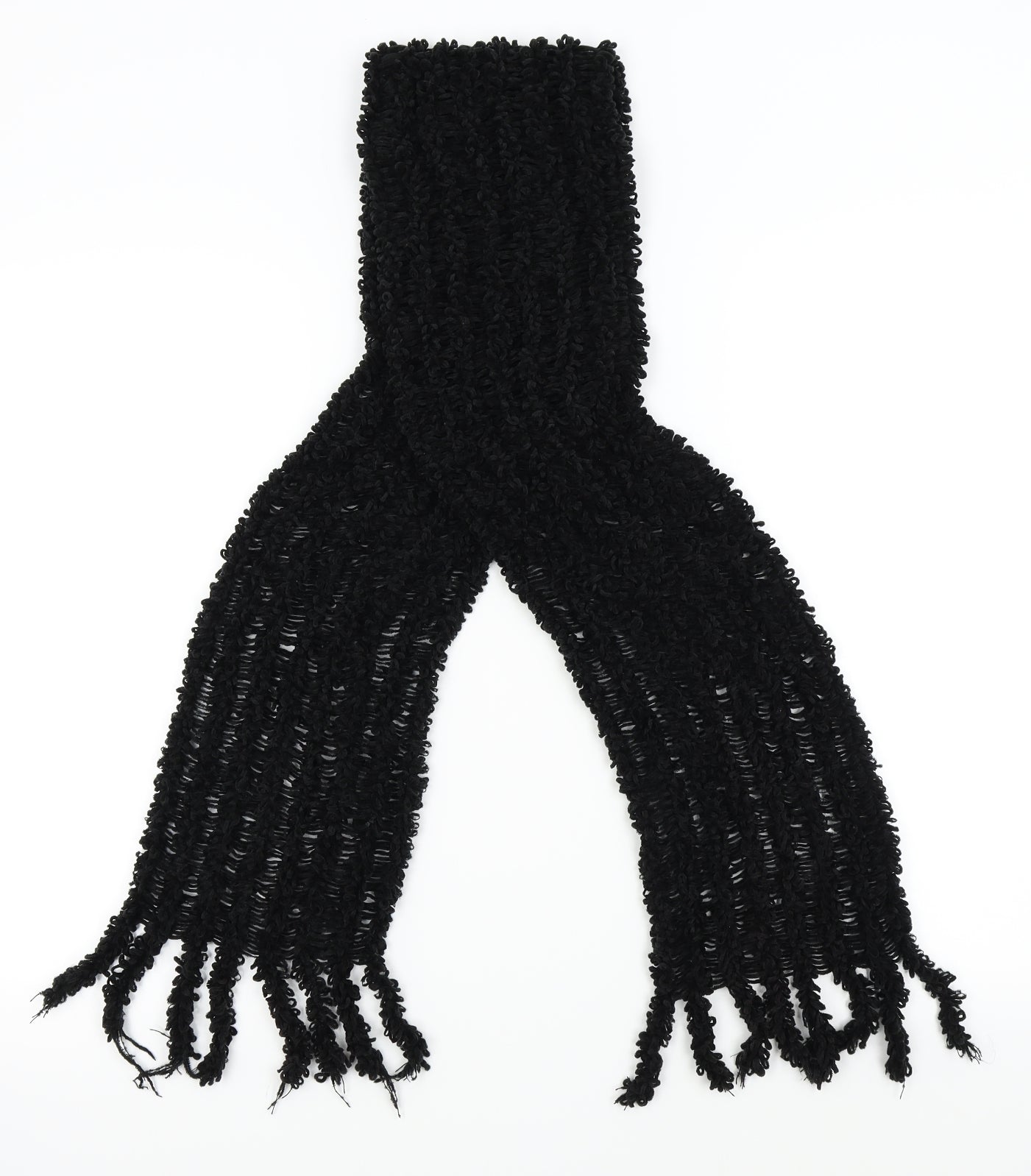 Preworn Womens Black Scarf
