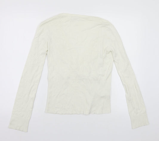 Select Womens White Pullover Jumper Size 16