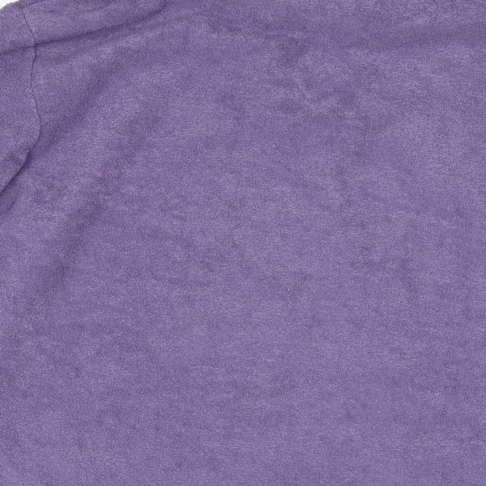 Bonmarché Womens Purple Henley Jumper Size M