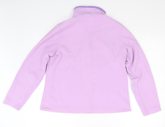 Preworn Girls Purple Pullover Jumper Size 12-13 Years
