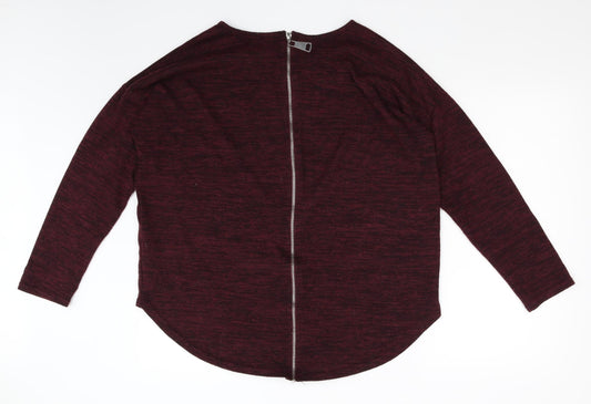New Look Womens Red Pullover Jumper Size L