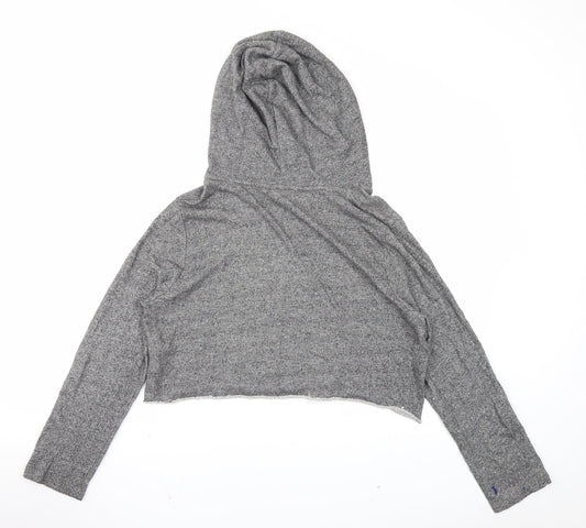 Topshop Womens Grey Pullover Hoodie Size 10