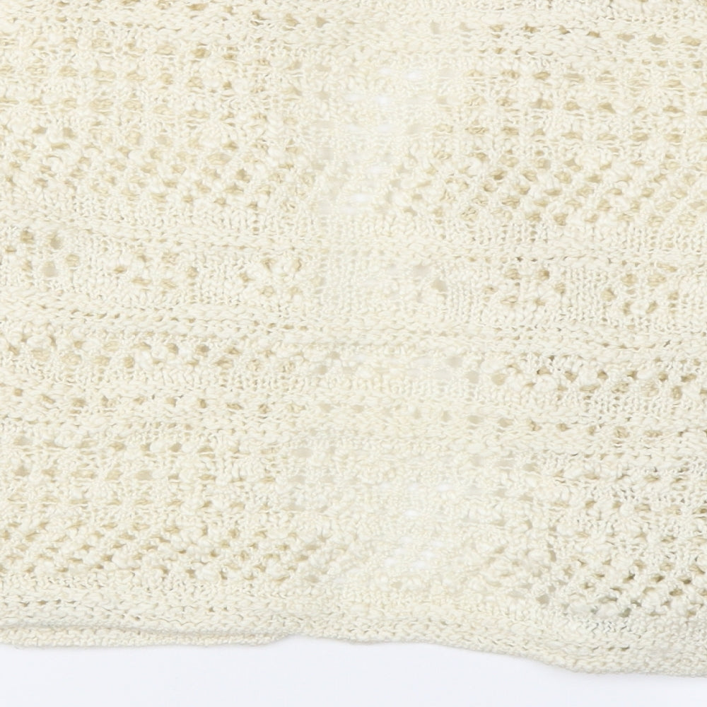 Atmosphee Womens Ivory Cardigan Jumper Size 10