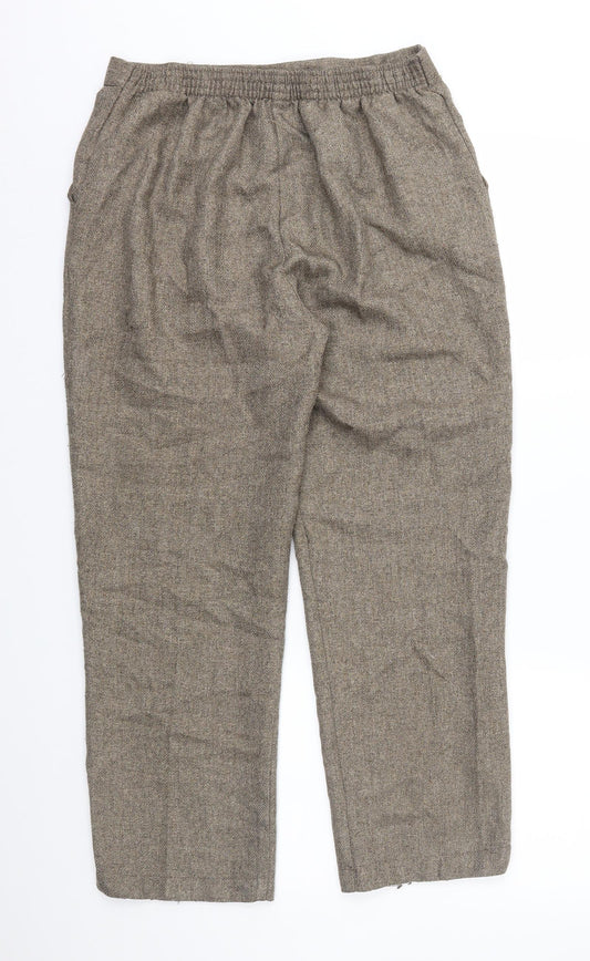Preworn Womens Brown Trousers Size 16 L25 in