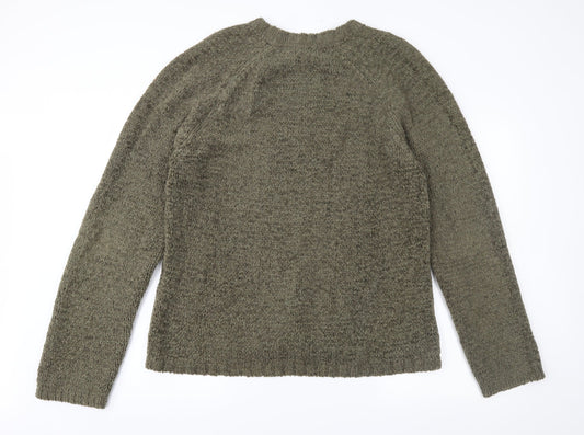 SAND Womens Green Knit Pullover Jumper Size XL
