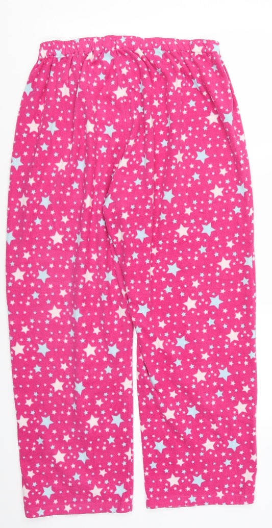Preworn Womens Pink Geometric Trousers Size 30 in L26 in - Stars Loungewear