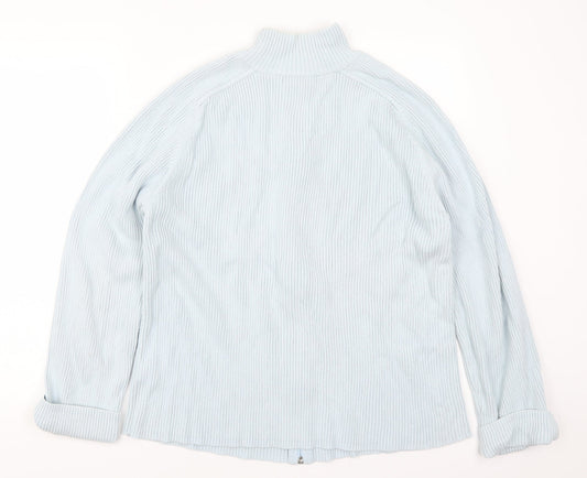 Logg Womens Blue Full Zip Jumper Size XL