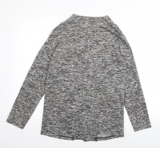 Papaya Womens Grey Wrap Jumper Size S