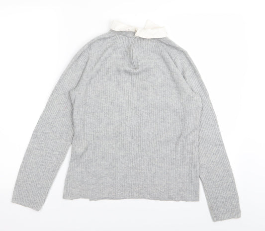 Topshop Womens Grey Pullover Jumper Size 8