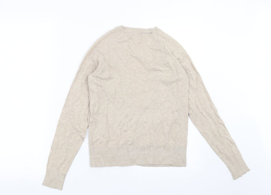 New Look Womens Beige Cardigan Jumper Size 8
